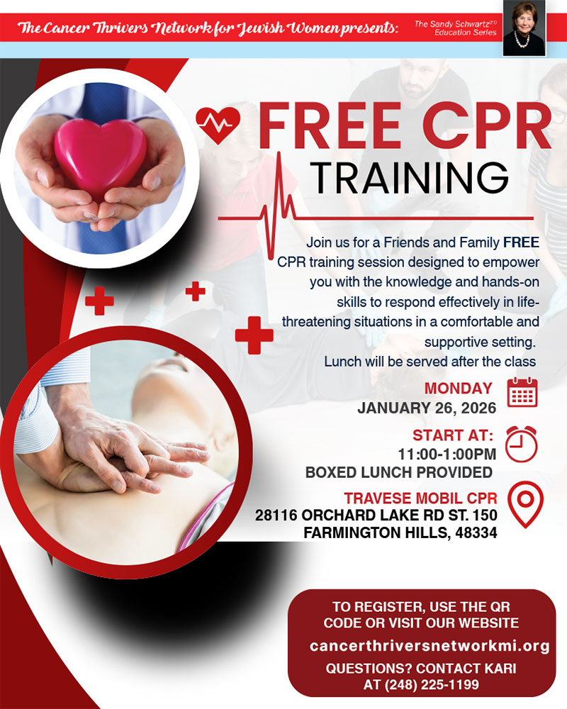 free cpr training event flier image